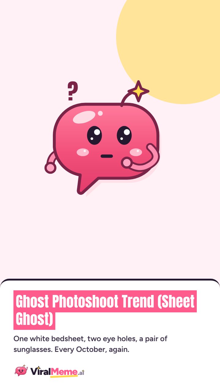 Ghost Photoshoot Trend (Sheet Ghost)